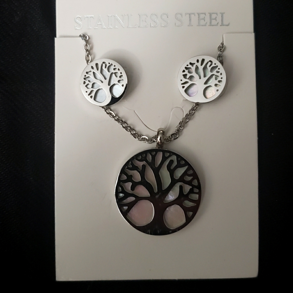Necklace and Earring Set Tree of Life